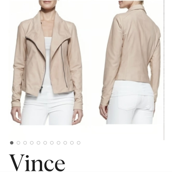 Vince leather jacket *blush colour* - Picture 3 of 16